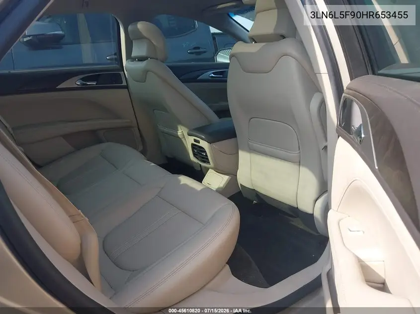 2017 Lincoln Mkz Reserve VIN: 3LN6L5F90HR653455 Lot: 45610820