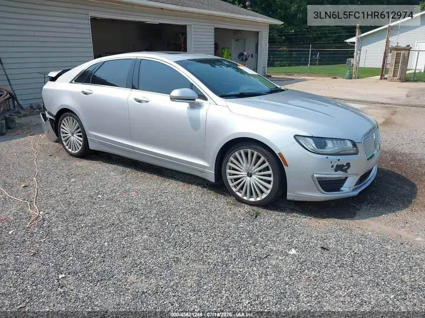 2017 Lincoln Mkz Reserve VIN: 3LN6L5FC1HR612974 Lot: 45621249