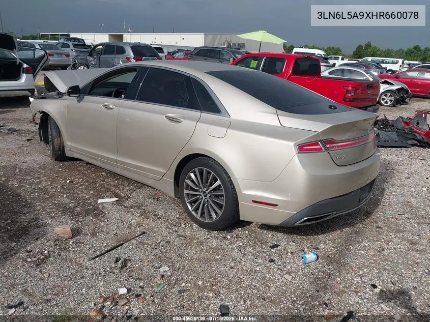 2017 Lincoln Mkz Premiere VIN: 3LN6L5A9XHR660078 Lot: 45628139