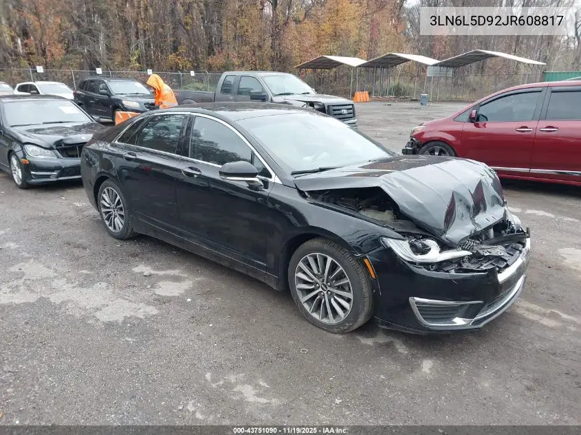 3LN6L5D92JR608817 2018 Lincoln Mkz Select