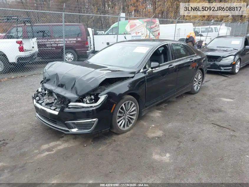 3LN6L5D92JR608817 2018 Lincoln Mkz Select