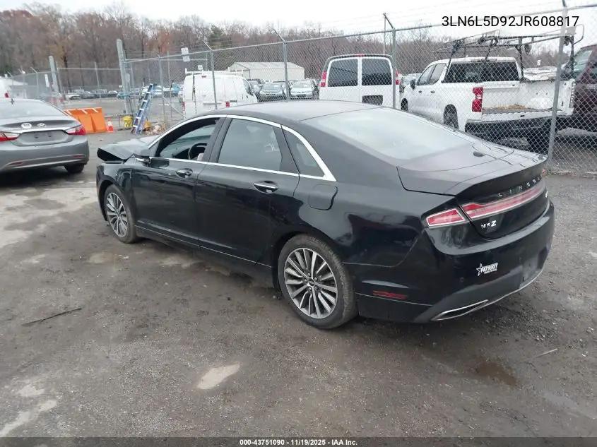 3LN6L5D92JR608817 2018 Lincoln Mkz Select
