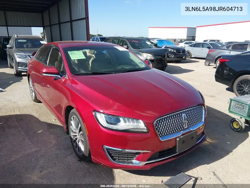2018 Lincoln Mkz Premiere VIN: 3LN6L5A98JR604713 Lot: 45353224