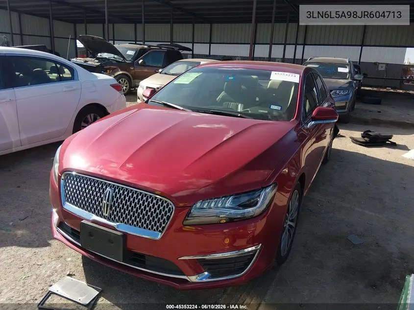 2018 Lincoln Mkz Premiere VIN: 3LN6L5A98JR604713 Lot: 45353224