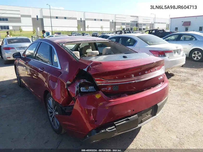 2018 Lincoln Mkz Premiere VIN: 3LN6L5A98JR604713 Lot: 45353224