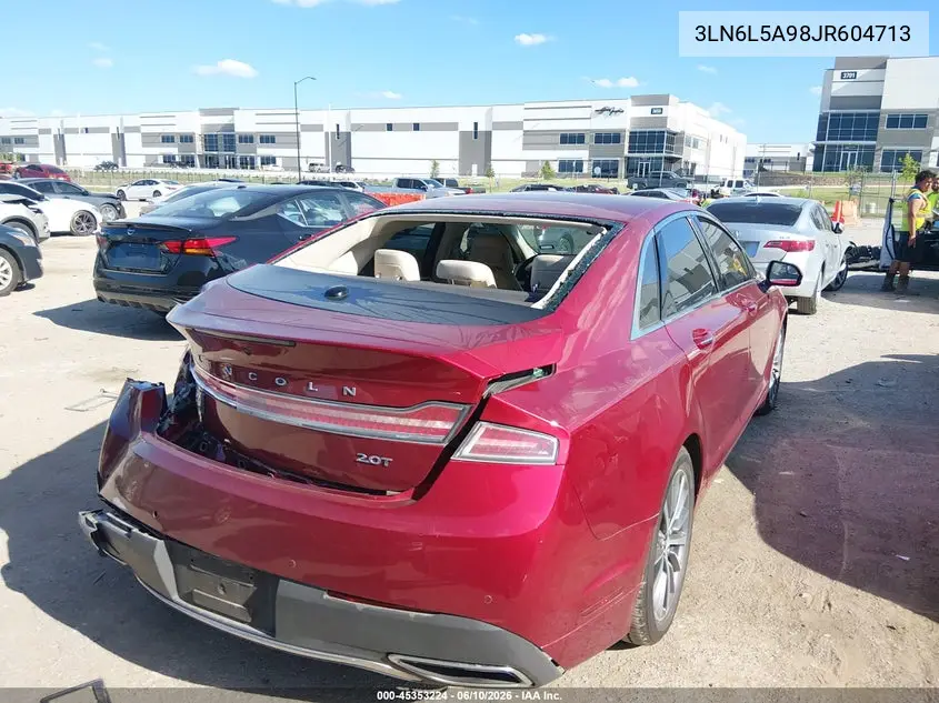 2018 Lincoln Mkz Premiere VIN: 3LN6L5A98JR604713 Lot: 45353224