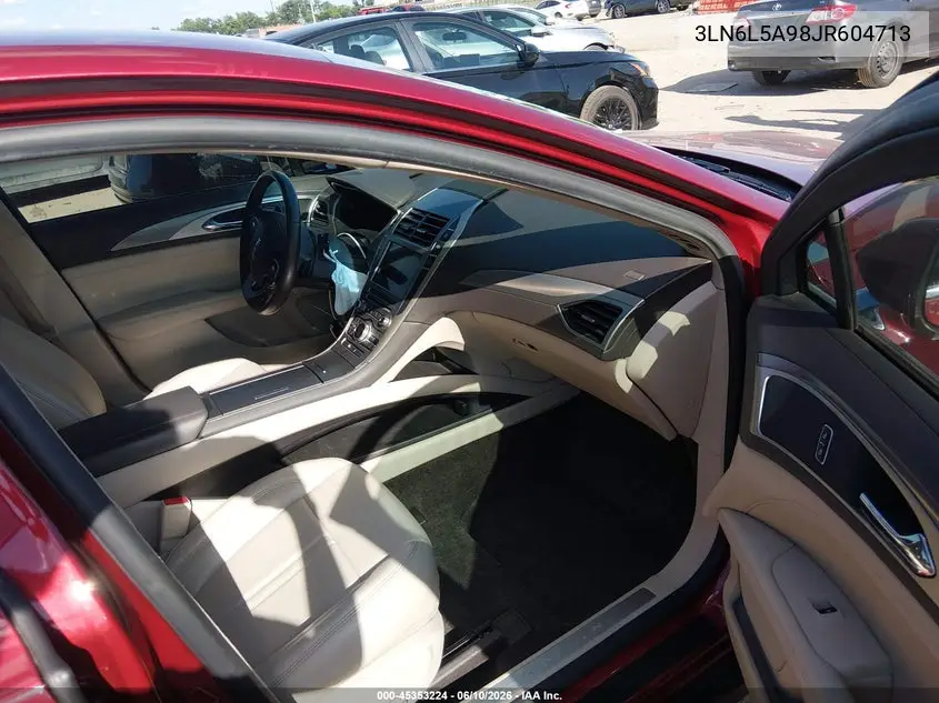 2018 Lincoln Mkz Premiere VIN: 3LN6L5A98JR604713 Lot: 45353224
