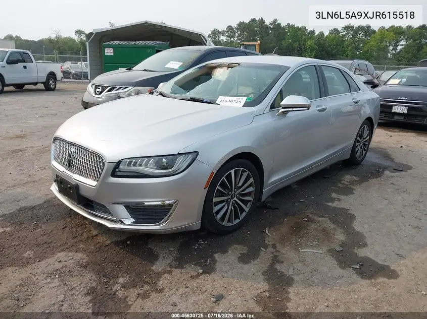 2018 Lincoln Mkz Premiere VIN: 3LN6L5A9XJR615518 Lot: 45630725