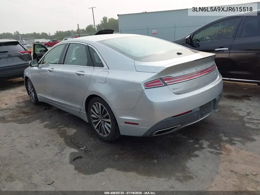 2018 Lincoln Mkz Premiere VIN: 3LN6L5A9XJR615518 Lot: 45630725