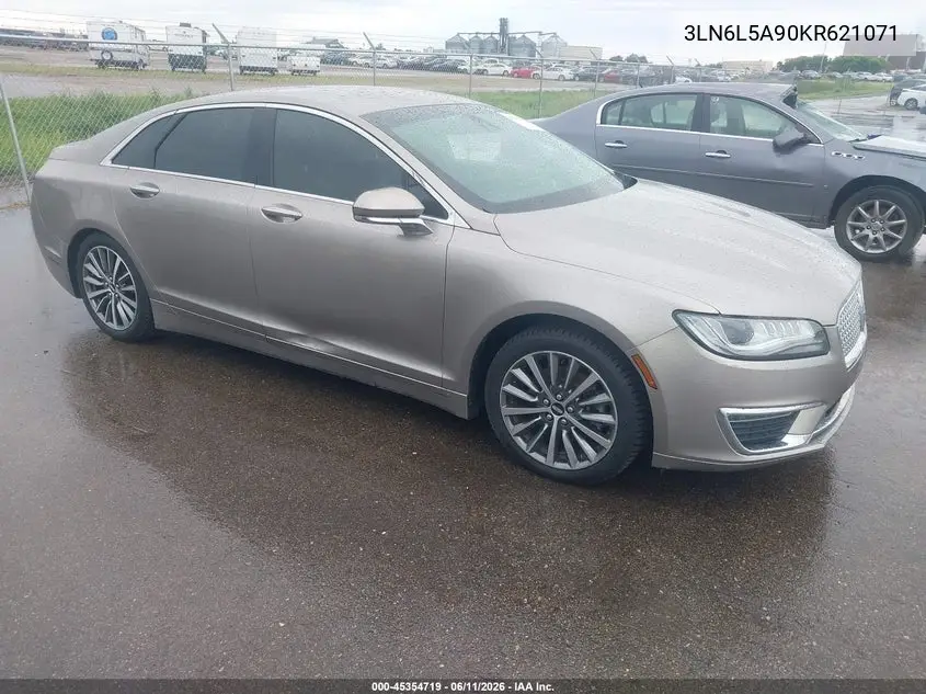 2019 Lincoln Mkz Standard VIN: 3LN6L5A90KR621071 Lot: 45354719
