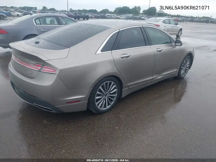 2019 Lincoln Mkz Standard VIN: 3LN6L5A90KR621071 Lot: 45354719