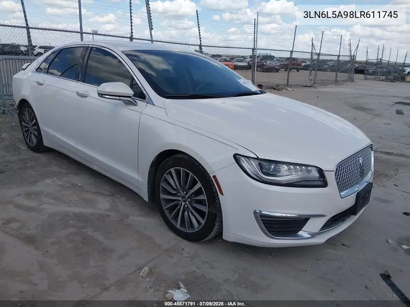 2020 Lincoln Mkz Standard VIN: 3LN6L5A98LR611745 Lot: 45571791