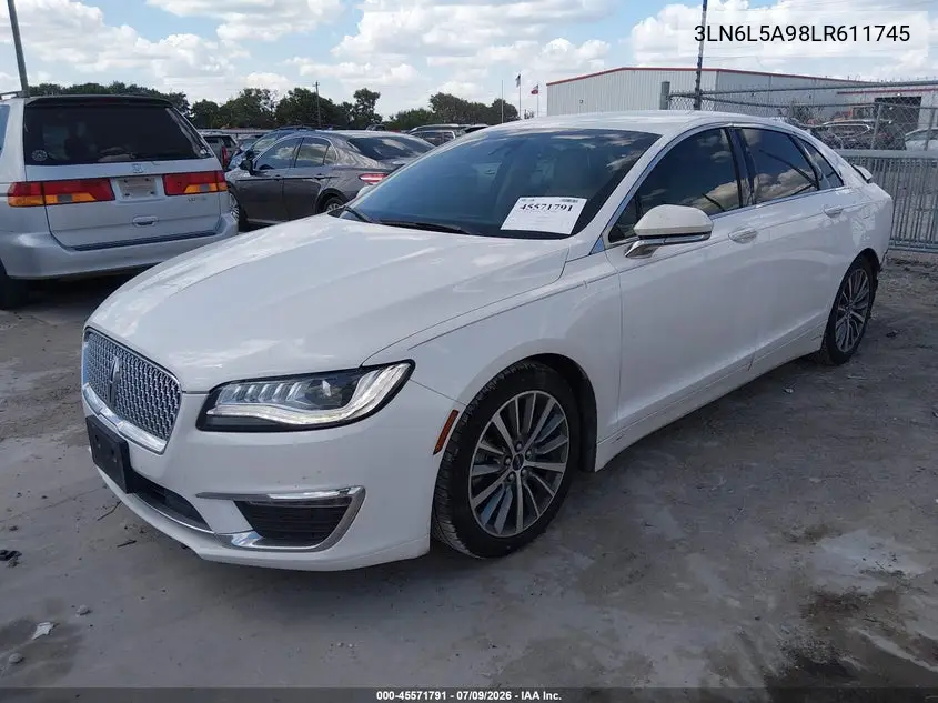 2020 Lincoln Mkz Standard VIN: 3LN6L5A98LR611745 Lot: 45571791