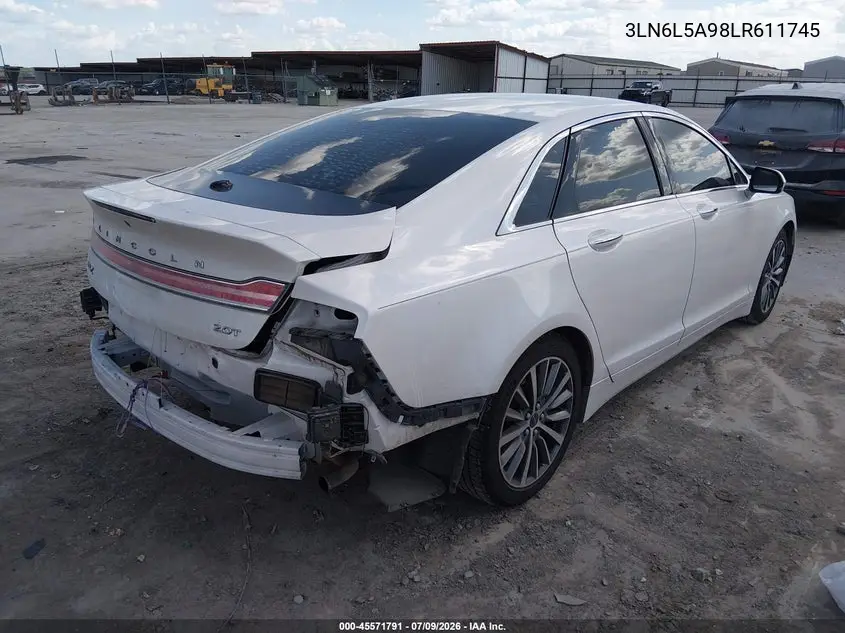 2020 Lincoln Mkz Standard VIN: 3LN6L5A98LR611745 Lot: 45571791