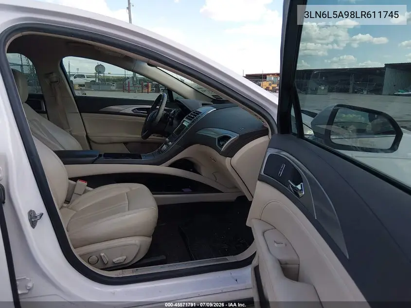 2020 Lincoln Mkz Standard VIN: 3LN6L5A98LR611745 Lot: 45571791