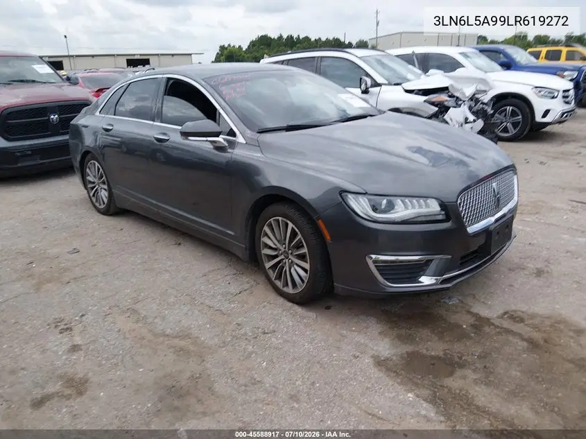 2020 Lincoln Mkz Standard VIN: 3LN6L5A99LR619272 Lot: 45588917