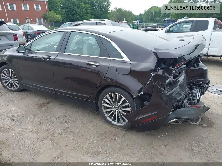 2020 Lincoln Mkz Standard VIN: 3LN6L5A91LR608606 Lot: 45614330