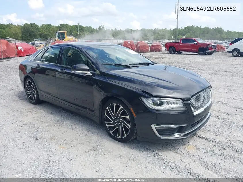 2020 Lincoln Mkz Standard VIN: 3LN6L5A92LR605682 Lot: 45627900