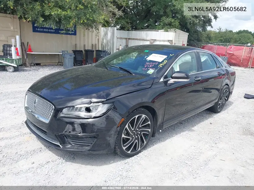 2020 Lincoln Mkz Standard VIN: 3LN6L5A92LR605682 Lot: 45627900