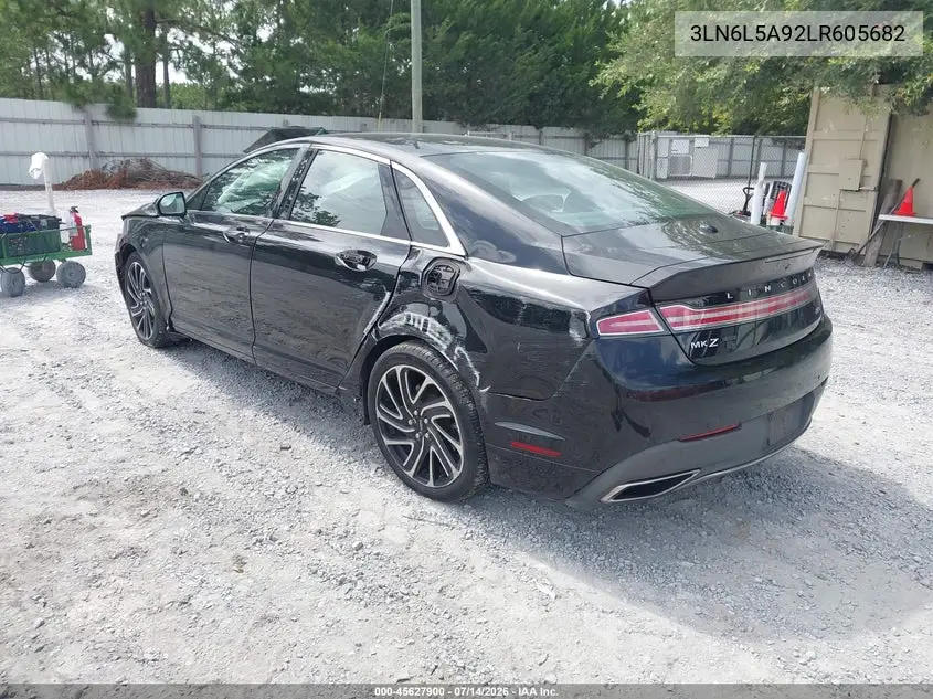 2020 Lincoln Mkz Standard VIN: 3LN6L5A92LR605682 Lot: 45627900
