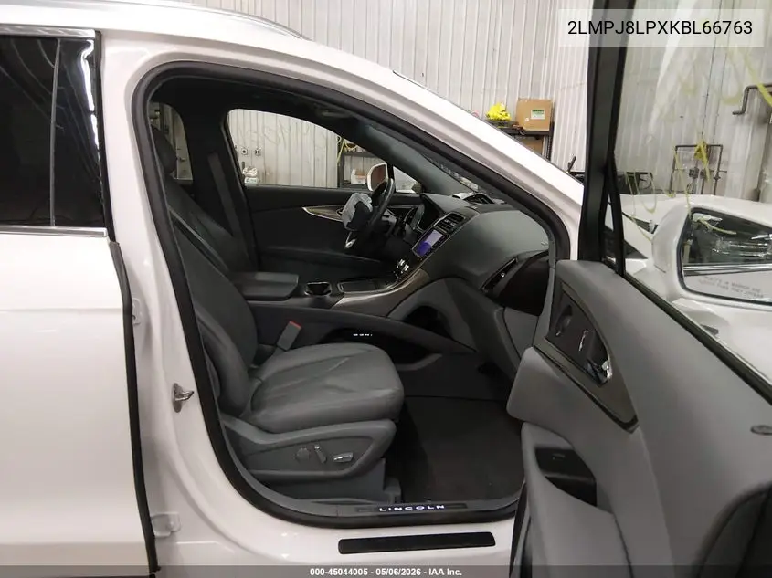 2019 Lincoln Nautilus Reserve VIN: 2LMPJ8LPXKBL66763 Lot: 45044005