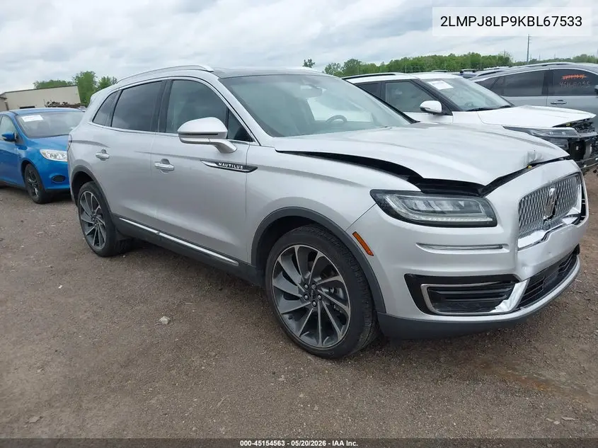 2019 Lincoln Nautilus Reserve VIN: 2LMPJ8LP9KBL67533 Lot: 45154563