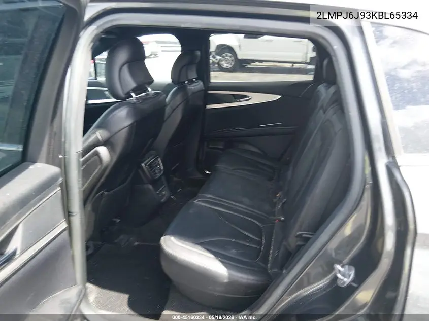 2019 Lincoln Nautilus Standard VIN: 2LMPJ6J93KBL65334 Lot: 45160334