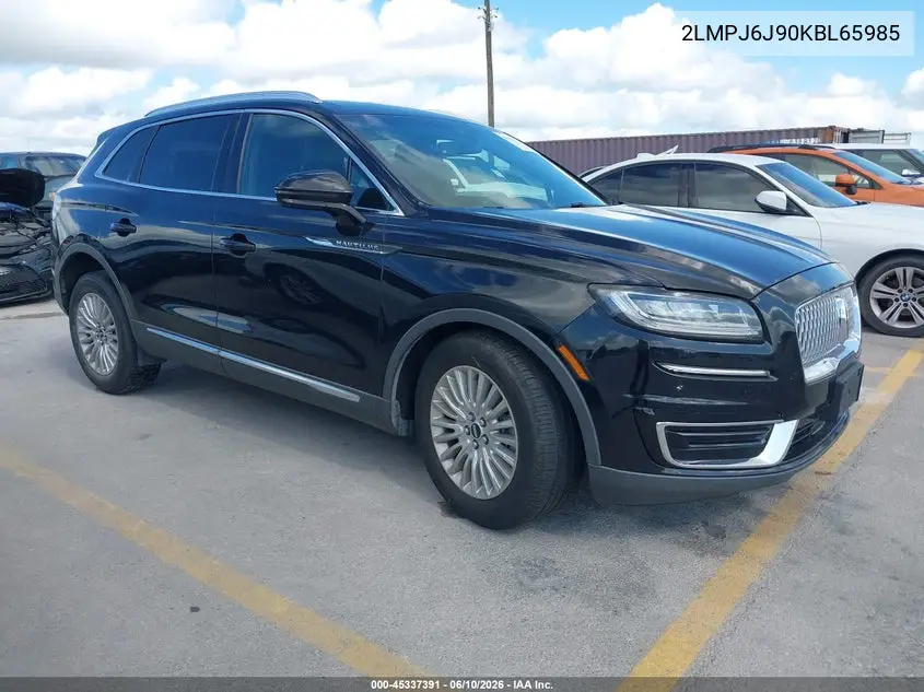 2019 Lincoln Nautilus Standard VIN: 2LMPJ6J90KBL65985 Lot: 45337391