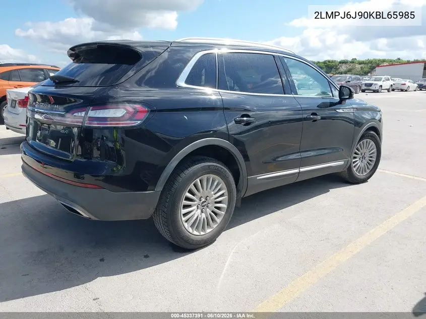 2019 Lincoln Nautilus Standard VIN: 2LMPJ6J90KBL65985 Lot: 45337391