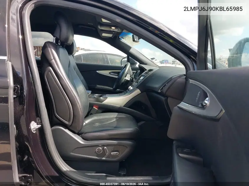 2019 Lincoln Nautilus Standard VIN: 2LMPJ6J90KBL65985 Lot: 45337391