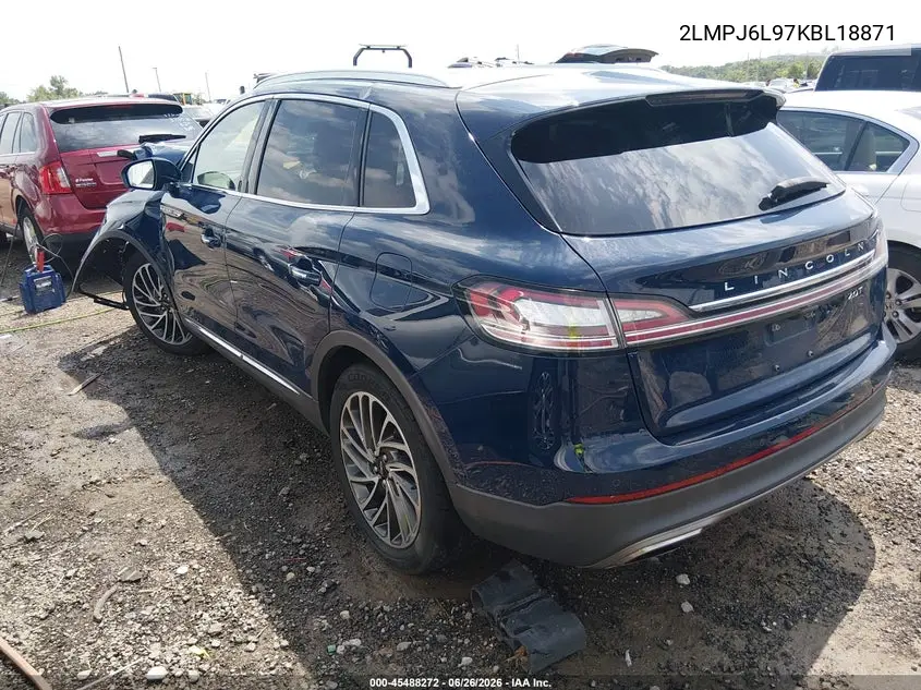 2019 Lincoln Nautilus Reserve VIN: 2LMPJ6L97KBL18871 Lot: 45488272