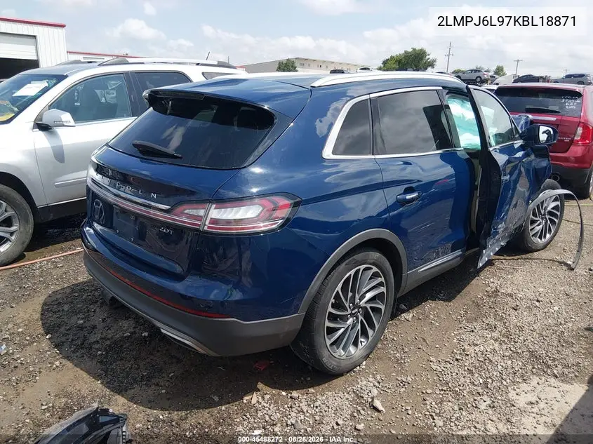 2019 Lincoln Nautilus Reserve VIN: 2LMPJ6L97KBL18871 Lot: 45488272