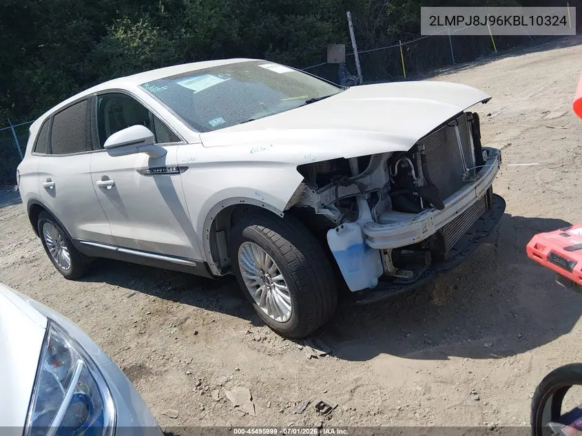 2019 Lincoln Nautilus Standard VIN: 2LMPJ8J96KBL10324 Lot: 45495999