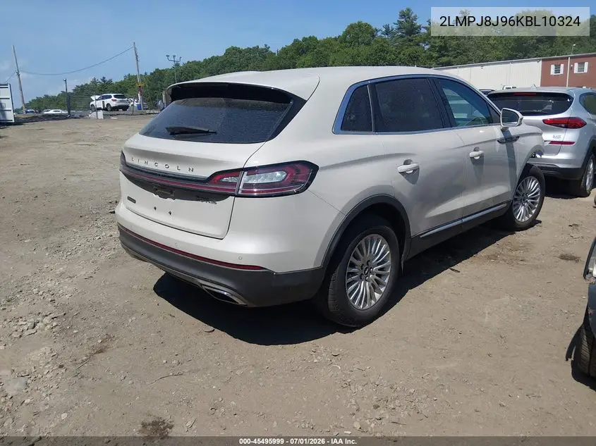 2019 Lincoln Nautilus Standard VIN: 2LMPJ8J96KBL10324 Lot: 45495999