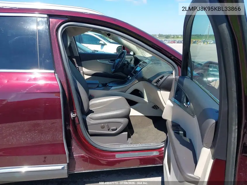 2019 Lincoln Nautilus Select VIN: 2LMPJ8K95KBL33866 Lot: 45537773