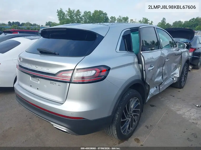 2019 Lincoln Nautilus Reserve VIN: 2LMPJ8L98KBL67606 Lot: 45539068