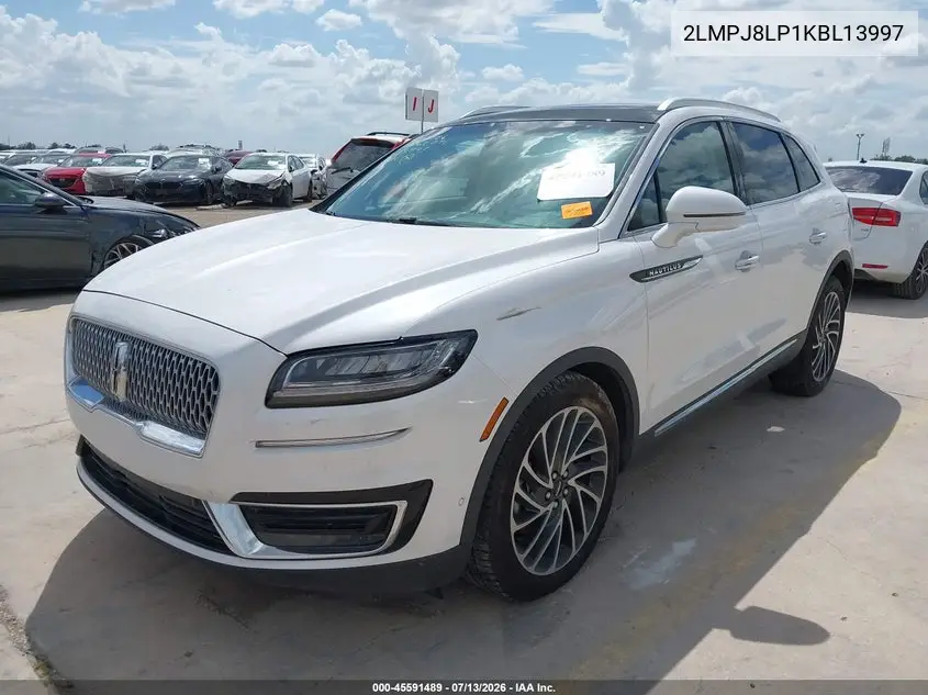 2019 Lincoln Nautilus Reserve VIN: 2LMPJ8LP1KBL13997 Lot: 45591489