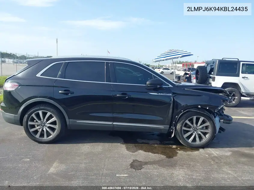 2019 Lincoln Nautilus Select VIN: 2LMPJ6K94KBL24435 Lot: 45637456