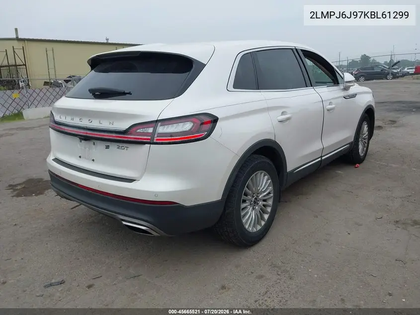 2019 Lincoln Nautilus Standard VIN: 2LMPJ6J97KBL61299 Lot: 45665521