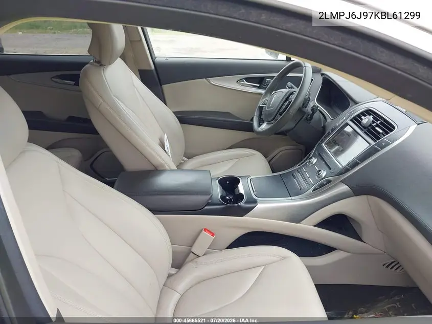 2019 Lincoln Nautilus Standard VIN: 2LMPJ6J97KBL61299 Lot: 45665521