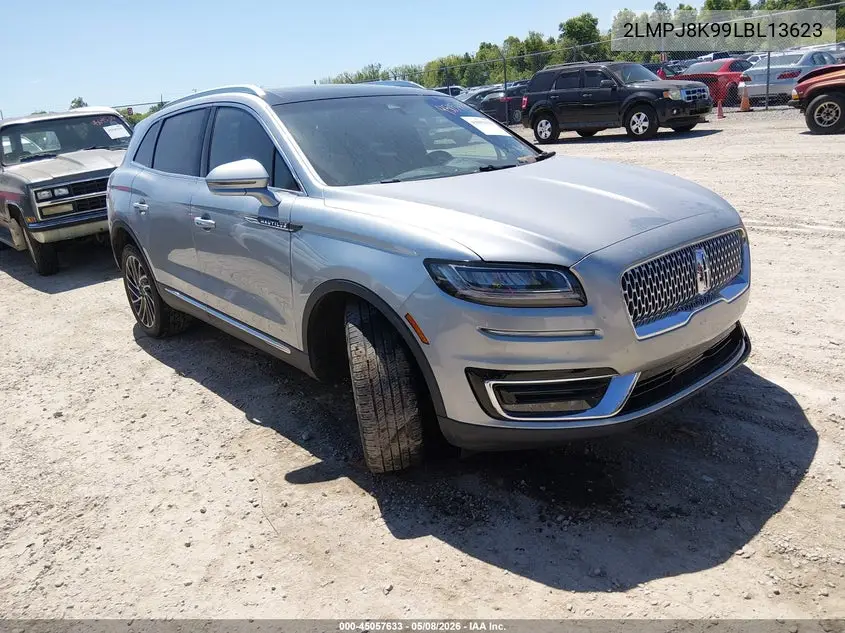 2020 Lincoln Nautilus Reserve VIN: 2LMPJ8K99LBL13623 Lot: 45057633