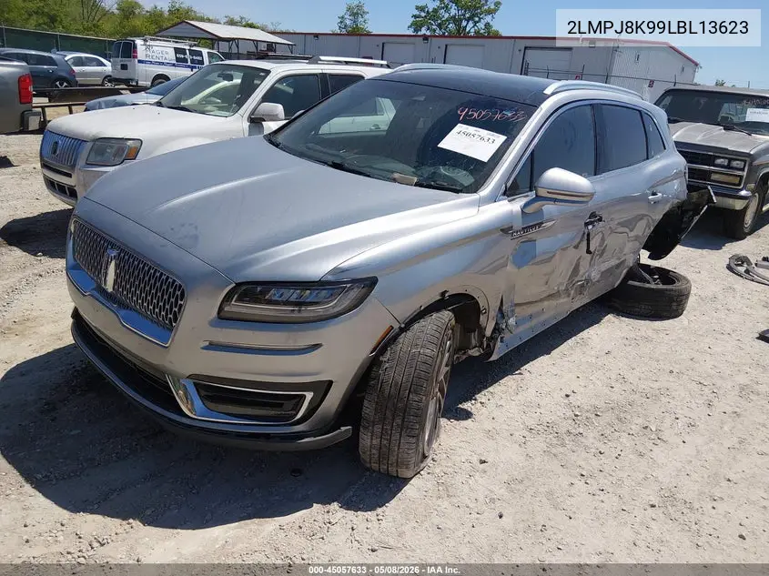 2020 Lincoln Nautilus Reserve VIN: 2LMPJ8K99LBL13623 Lot: 45057633