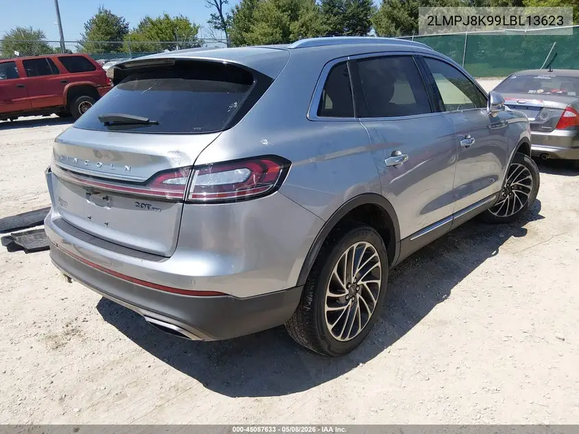 2020 Lincoln Nautilus Reserve VIN: 2LMPJ8K99LBL13623 Lot: 45057633