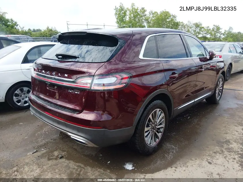 2020 Lincoln Nautilus Standard VIN: 2LMPJ8J99LBL32335 Lot: 45200462