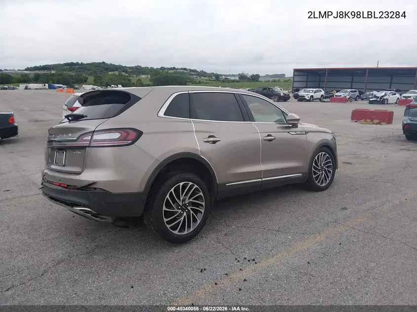 2020 Lincoln Nautilus Reserve VIN: 2LMPJ8K98LBL23284 Lot: 45340056