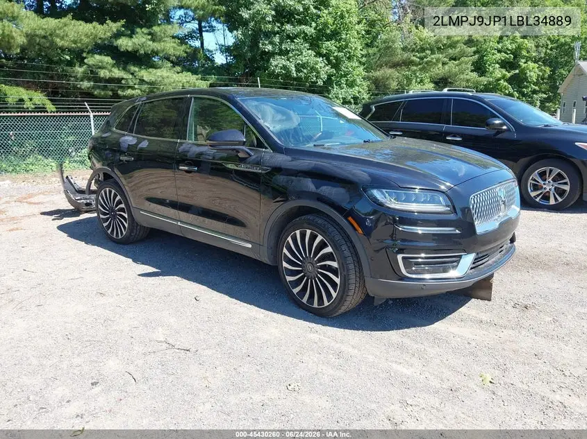 2020 Lincoln Nautilus Black Label VIN: 2LMPJ9JP1LBL34889 Lot: 45430260