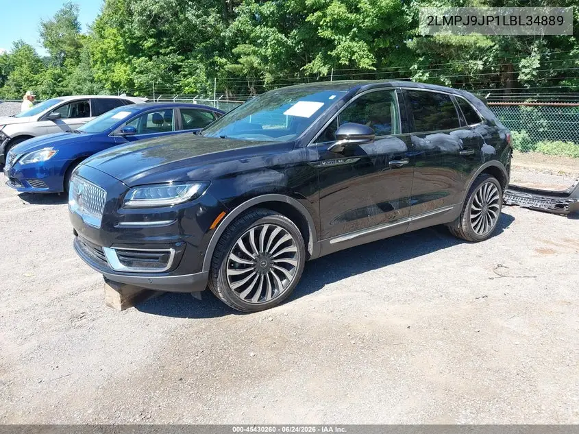 2020 Lincoln Nautilus Black Label VIN: 2LMPJ9JP1LBL34889 Lot: 45430260