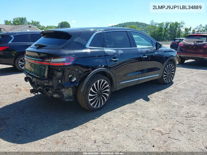 2020 Lincoln Nautilus Black Label VIN: 2LMPJ9JP1LBL34889 Lot: 45430260
