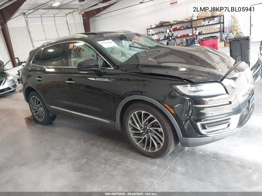 2020 Lincoln Nautilus Reserve VIN: 2LMPJ8KP7LBL05941 Lot: 45470529