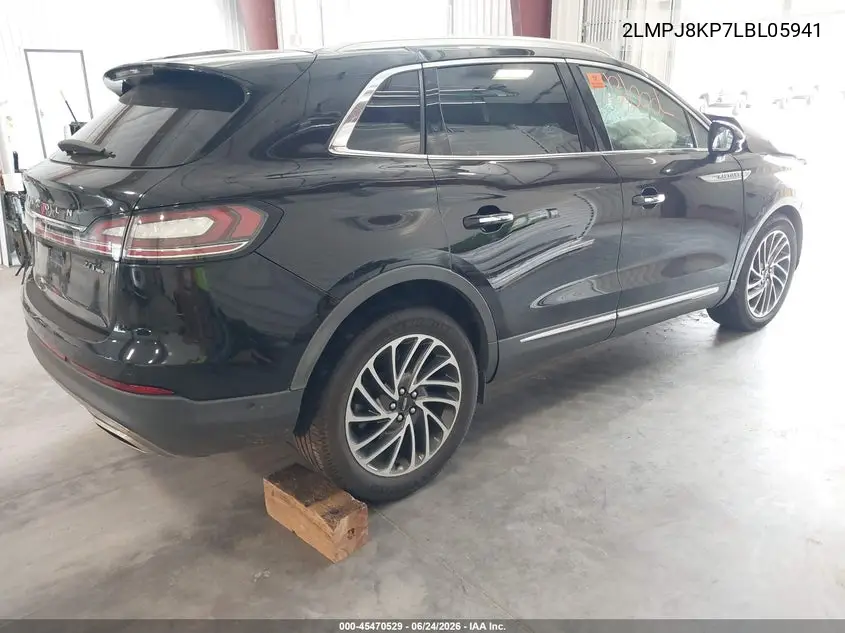 2020 Lincoln Nautilus Reserve VIN: 2LMPJ8KP7LBL05941 Lot: 45470529